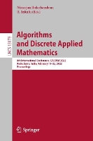 Book Cover for Algorithms and Discrete Applied Mathematics by Niranjan Balachandran