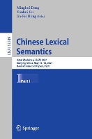 Book Cover for Chinese Lexical Semantics by Minghui Dong