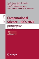 Book Cover for Computational Science – ICCS 2022 by Derek Groen
