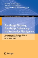 Book Cover for Knowledge Discovery, Knowledge Engineering and Knowledge Management by Ana Fred