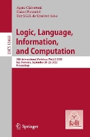 Book Cover for Logic, Language, Information, and Computation by Agata Ciabattoni