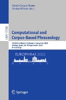 Book Cover for Computational and Corpus-Based Phraseology by Gloria Corpas Pastor