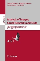 Book Cover for Analysis of Images, Social Networks and Texts by Evgeny Burnaev