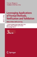 Book Cover for Leveraging Applications of Formal Methods, Verification and Validation. Adaptation and Learning by Tiziana Margaria