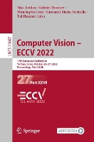 Book Cover for Computer Vision – ECCV 2022 by Shai Avidan