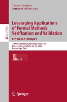 Book Cover for Leveraging Applications of Formal Methods, Verification and Validation. Verification Principles by Tiziana Margaria