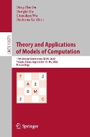 Book Cover for Theory and Applications of Models of Computation by Ding-Zhu Du