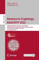 Book Cover for Advances in Cryptology – ASIACRYPT 2022 by Shweta Agrawal