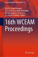 Book Cover for 16th WCEAM Proceedings by Adolfo Crespo Márquez