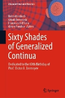 Book Cover for Sixty Shades of Generalized Continua by Holm Altenbach