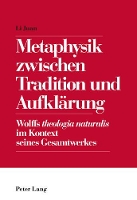 Book Cover for Metaphysik Zwischen Tradition Und Aufklaerung by Juan Li