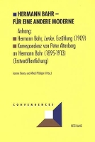 Book Cover for Hermann Bahr - Fuer Eine Andere Moderne by Michel Grunewald