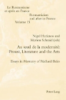 Book Cover for Au seuil de la modernité: Proust, Literature and the Arts by Marion Schmid