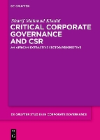 Book Cover for Critical Corporate Governance and CSR by Sharif Mahmud Khalid