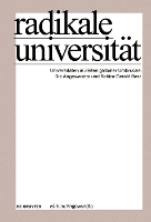 Book Cover for Radikale Universität by Universität für angewandte Kunst Wien