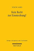 Book Cover for Kein Recht Zur Einmischung? by Philipp C Mohr