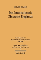 Book Cover for Das Internationale Zinsrecht Englands by Oliver Brand