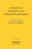 Book Cover for Zustand und Perspektiven des deutschen Bundesstaates by Hermann-Josef Blanke