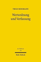 Book Cover for Wertordnung und Verfassung by Thilo Rensmann