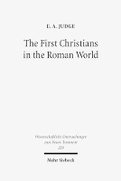 Book Cover for The First Christians in the Roman World by E A Judge