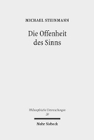 Book Cover for Die Offenheit des Sinns by Michael Steinmann