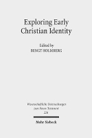 Book Cover for Exploring Early Christian Identity by Bengt Holmberg