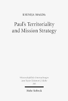 Book Cover for Paul's Territoriality and Mission Strategy by Ksenija Magda