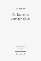 Book Cover for Not Reckoned among Nations by Avi Avidov