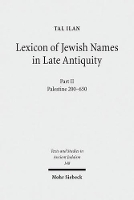 Book Cover for Lexicon of Jewish Names in Late Antiquity by Tal Ilan