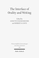 Book Cover for The Interface of Orality and Writing by Robert B Coote