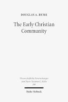 Book Cover for The Early Christian Community by Douglas A. Hume