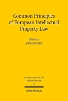 Book Cover for Common Principles of European Intellectual Property Law by Ansgar Ohly