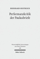 Book Cover for Performanzkritik der Paulusbriefe by Bernhard Oestreich