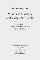 Book Cover for Studies in Matthew and Early Christianity by Graham Stanton