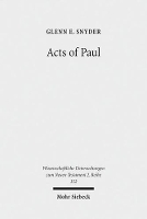 Book Cover for Acts of Paul by Glenn E. Snyder