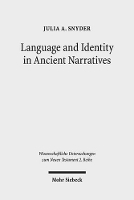 Book Cover for Language and Identity in Ancient Narratives by Julia A. Snyder