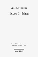 Book Cover for Hidden Criticism? by Christoph Heilig