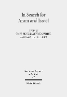 Book Cover for In Search for Aram and Israel by Omer Sergi