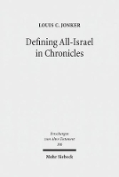 Book Cover for Defining All-Israel in Chronicles by Louis C Jonker