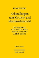 Book Cover for Abhandlungen zum Kirchen- und Staatskirchenrecht by Rudolf Smend