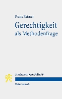 Book Cover for Gerechtigkeit Als Methodenfrage by Franz Reimer