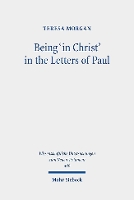 Book Cover for Being 'in Christ' in the Letters of Paul by Teresa Morgan