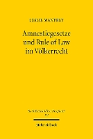 Book Cover for Amnestiegesetze Und Rule of Law Im Volkerrecht by Leslie Manthey