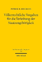 Book Cover for Volkerrechtliche Vorgaben Fur Die Verleihung Der Staatsangehorigkeit by Patrick R Hoffmann