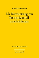 Book Cover for Die Durchsetzung von Normenkontrollentscheidungen by Linda Schneider