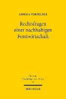 Book Cover for Rechtsfragen Einer Nachhaltigen Forstwirtschaft by Annika Vorfelder