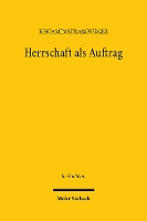 Book Cover for Herrschaft Als Auftrag by Benjamin Straßburger