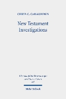 Book Cover for New Testament Investigations by Chrys C Caragounis