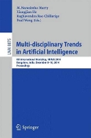 Book Cover for Multi-disciplinary Trends in Artificial Intelligence by M. Narasimha Murty