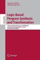 Book Cover for Logic-Based Program Synthesis and Transformation by Maurizio Proietti